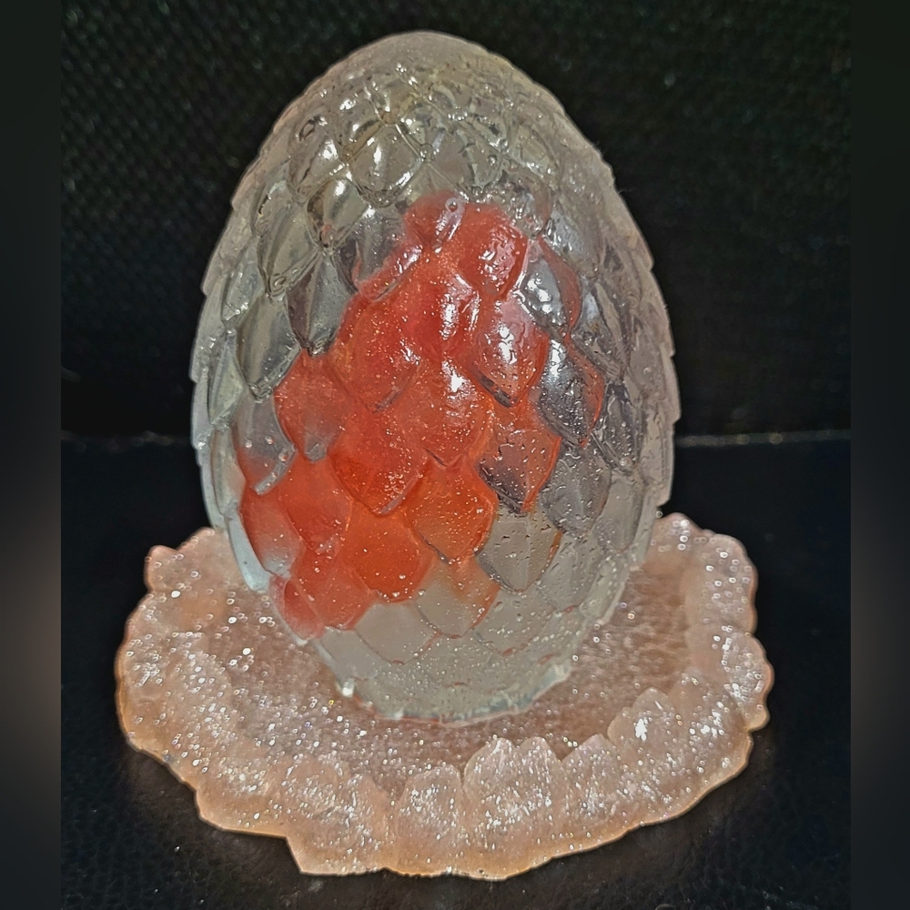 Handmade Resin Dragon Egg in nest - Picture 2 of 12